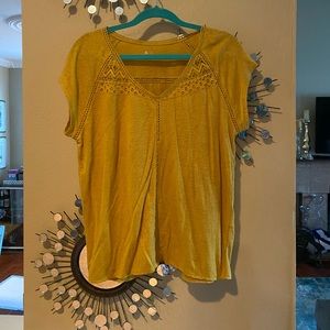 Susina Mustard yellow blouse